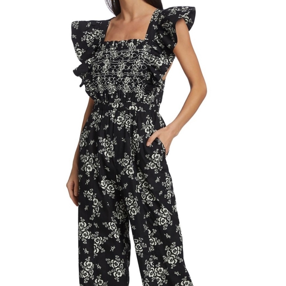 Sea New York Alessia Smocked Jumpsuit, NWT